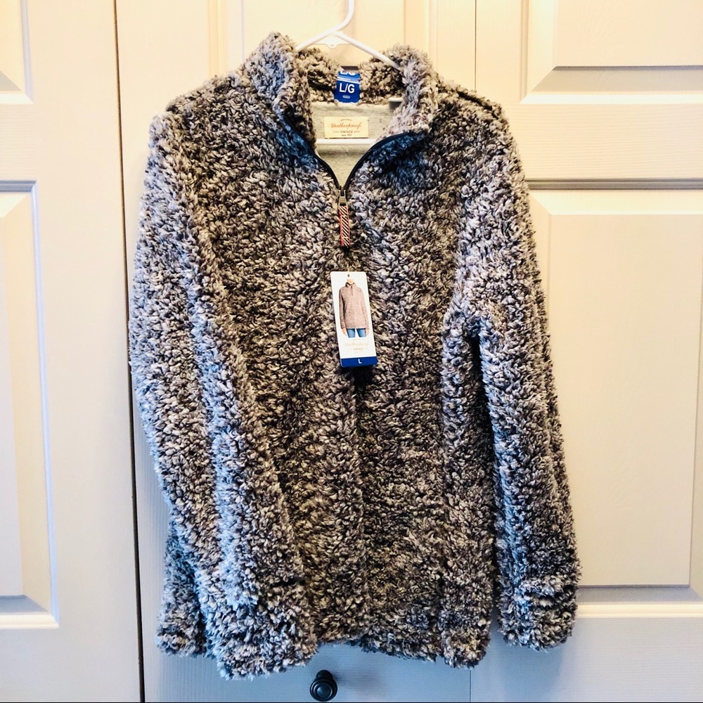 Weatherproof Vintage Frosty Tipped Sherpa Pullover